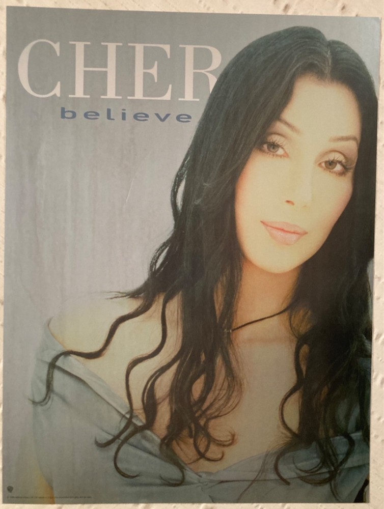 Cher 1998 Promo Poster Believe U