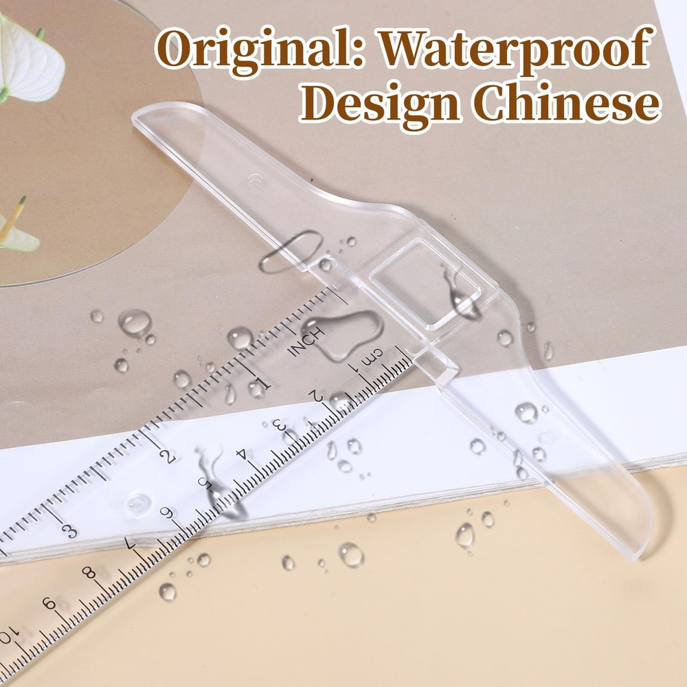 Transparent T Square Ruler 12 Inch Drafting Measuring Tool