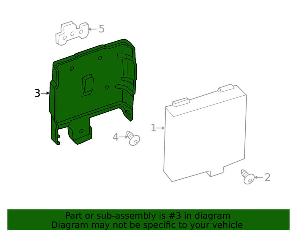 Genuine Ford Blind Spot Detection System Warning Sensor Bracket HS7Z14D189A