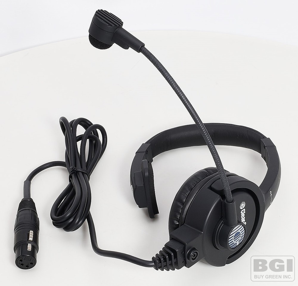 ClearCom HME CC-110 Intercom Headset + Dynamic Microphone 4 Pin Female XLR Plug