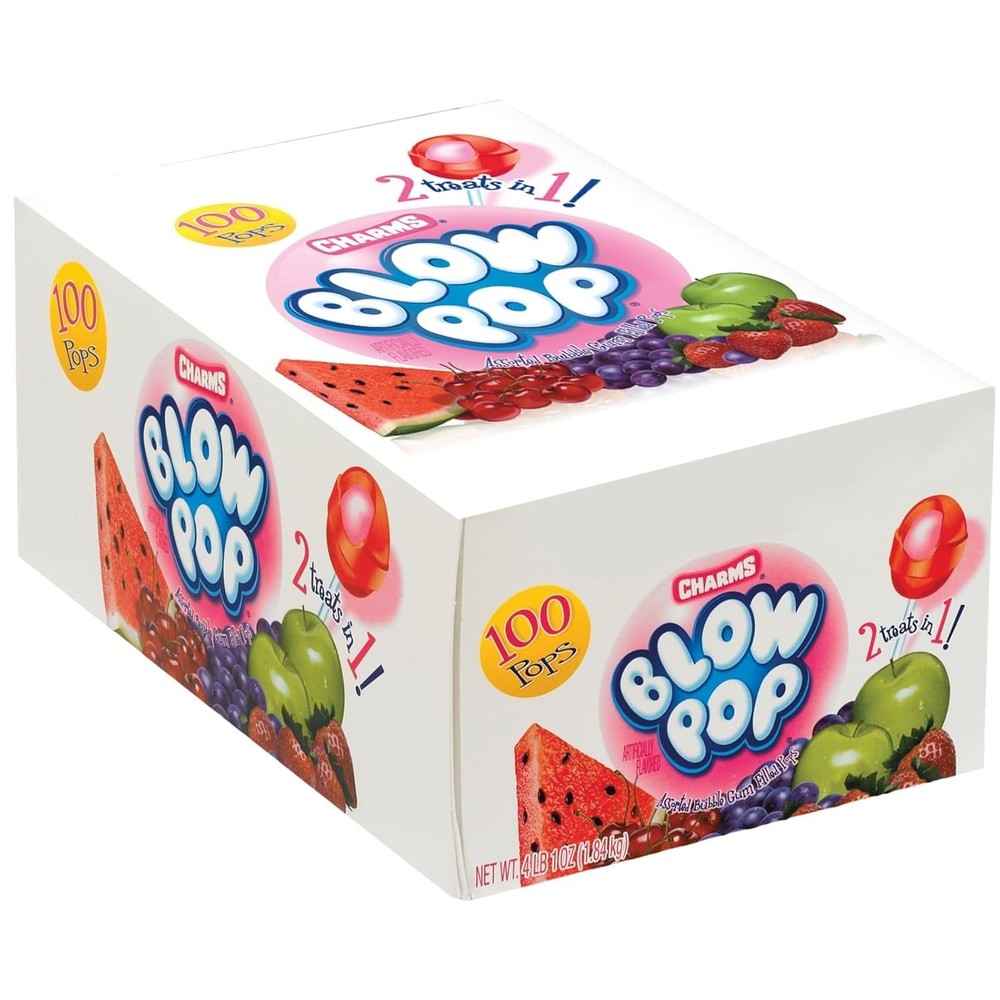 Charms Blow Pop Assorted 100-Count Bulk Pack