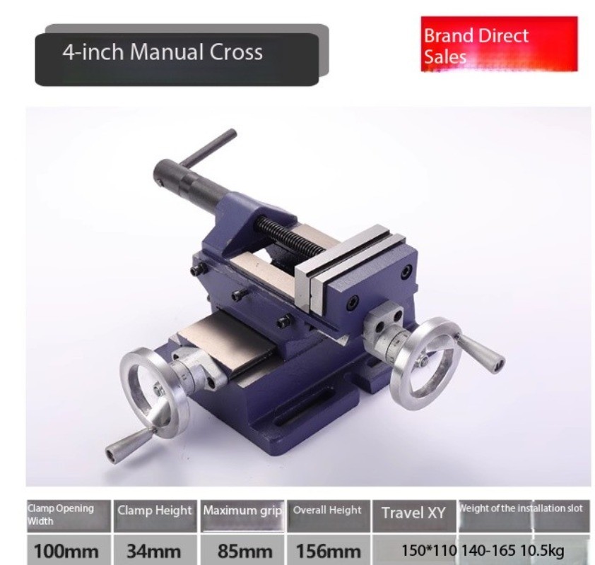 Parallel-Jaw Vise Bench Drill and Milling Machine Cross-Type Workbench Vise