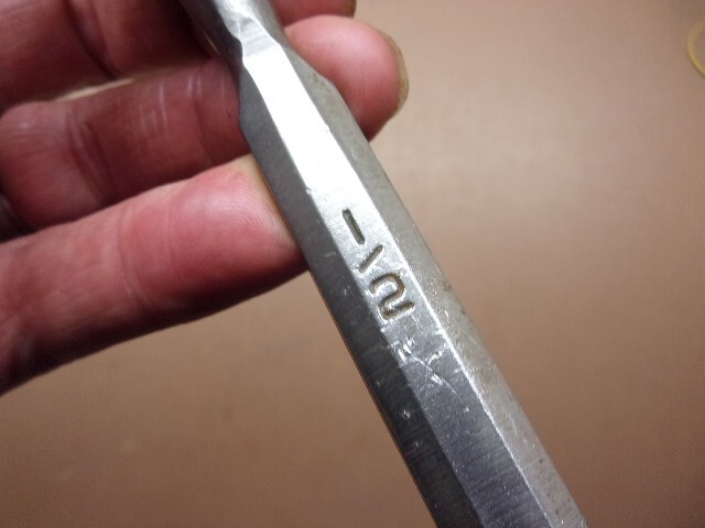 Two (2) Starter Chisels Sears 1/2" Socket & K-D 7/8" Tang Both Clean & Sharp!