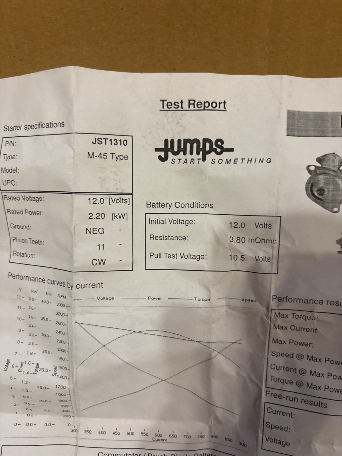 Starter P/N JST1310 M-45 David Brown Diesel Tractor Brand JUMPS New In Box