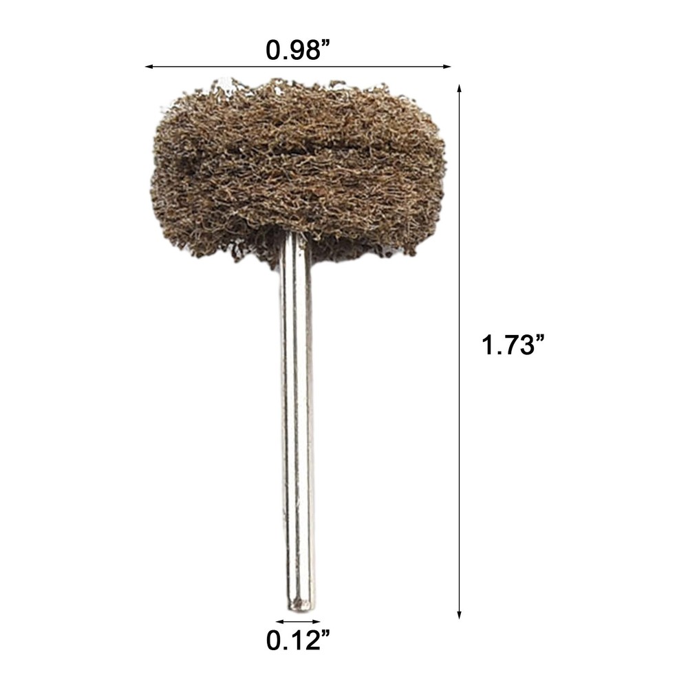 Achieve Smooth Finish with 10pcs Abrasive Buffing Wheels for Rotary Tools