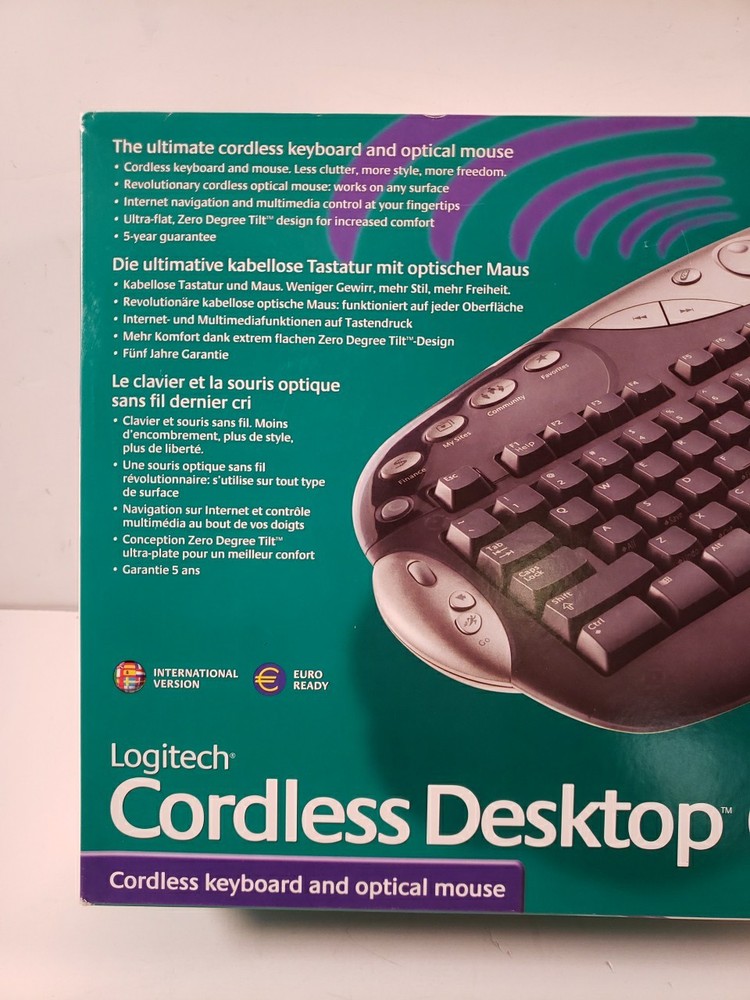 Logitech Cordless Desktop Optical, 967091-0110, Keyboard&Optical Mouse