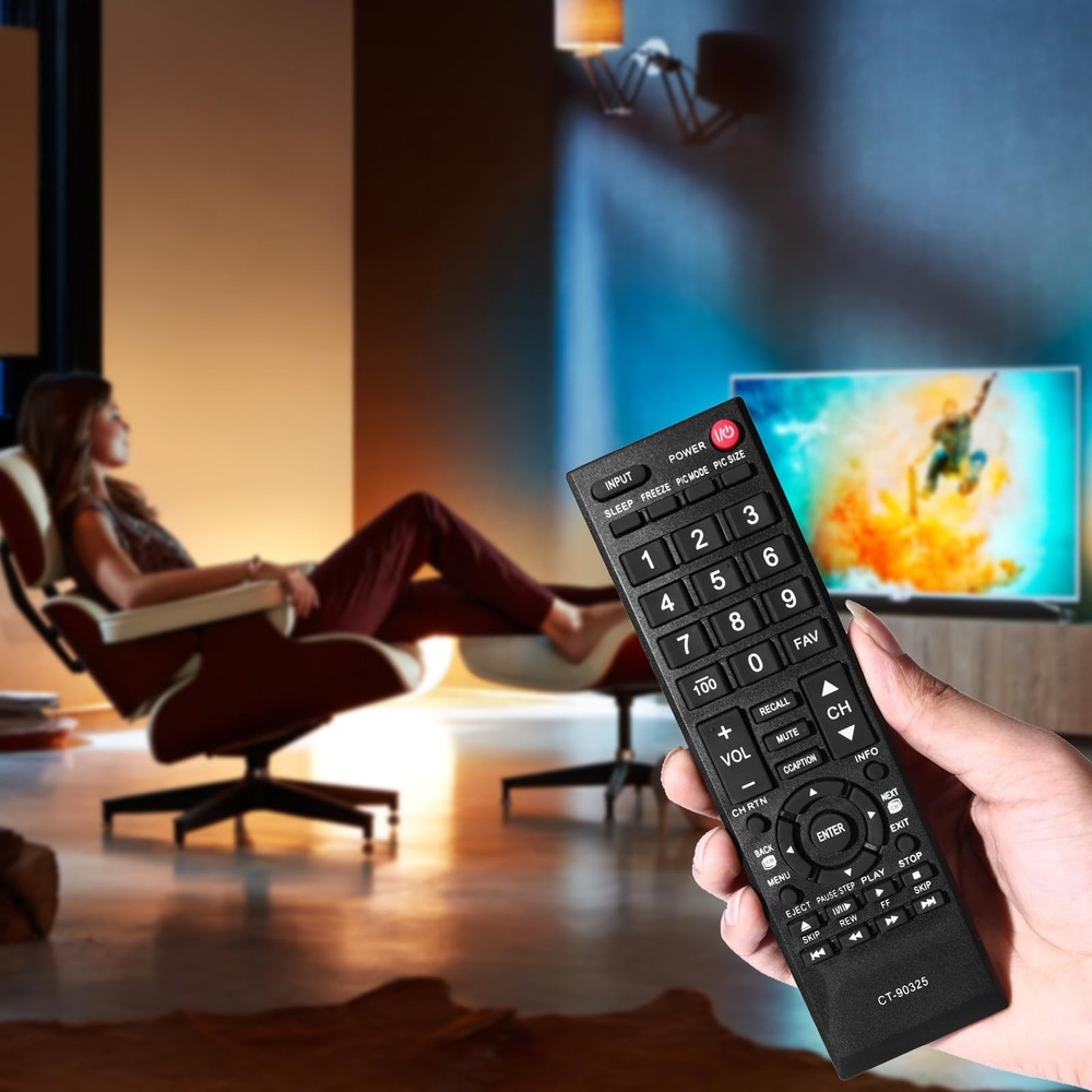 XRT122 Universal Replacement Remote Control for All Vizio Medium, Black