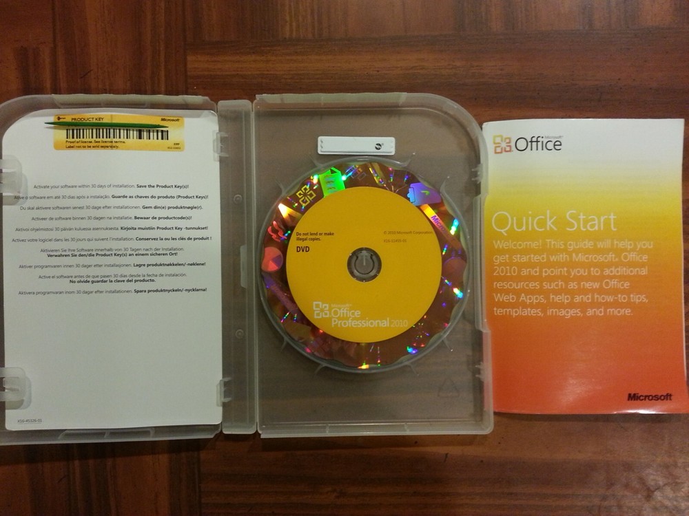 Genuine Microsoft Office 2010 Professional for 2 PCs Retail