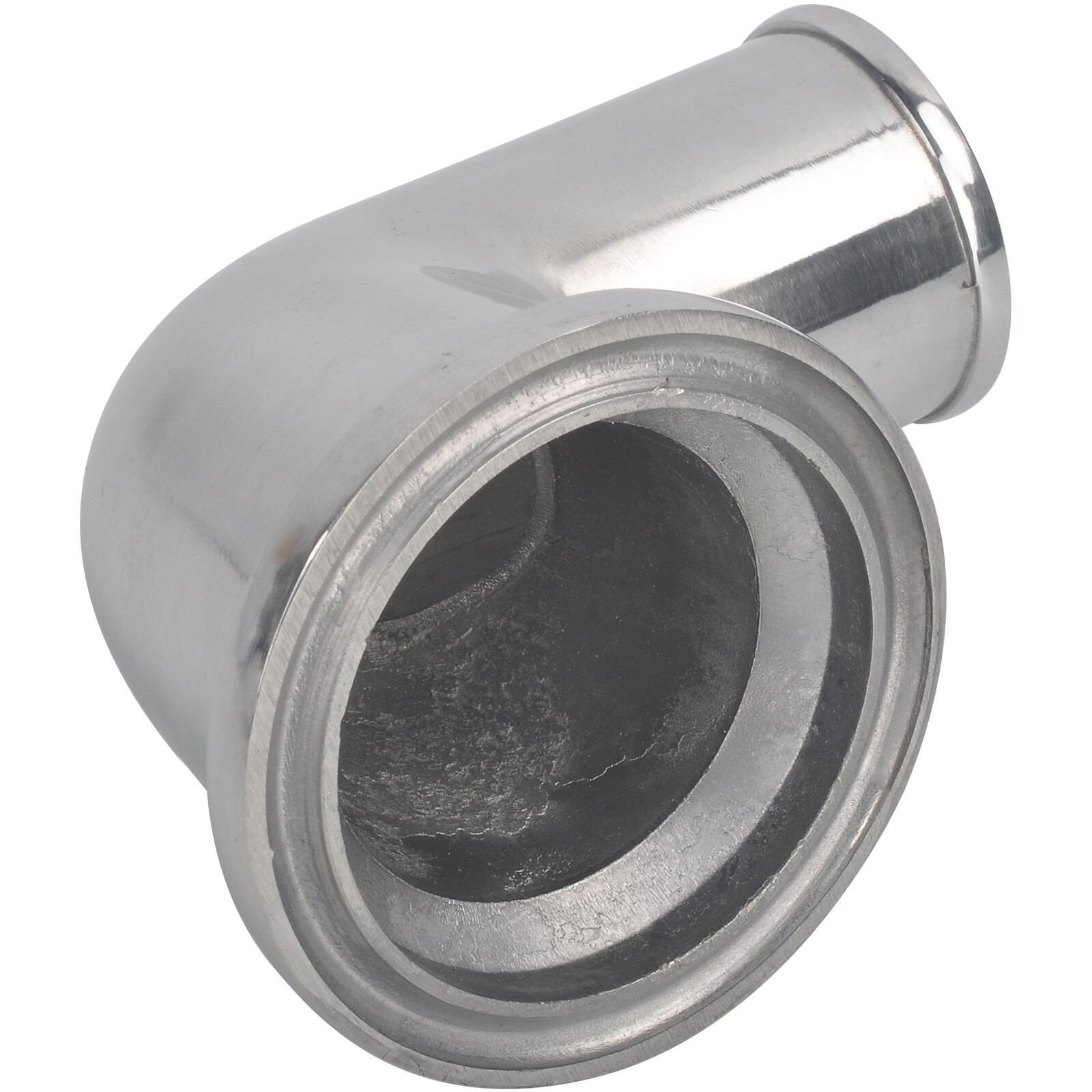 For SBC BBC Chevy 327 350 454 90° Polished Swivel Water Neck Thermostat Housing