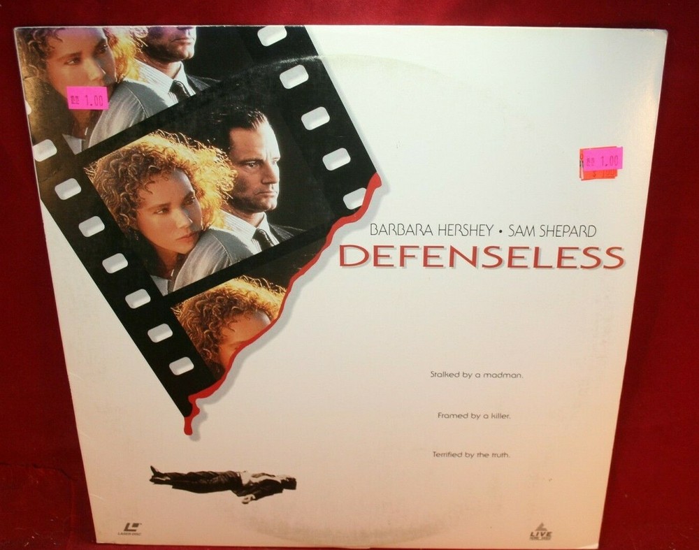 Laserdisc Q * Defenseless * Barbara Hershey Sam Shepard Mary Beth Hurt