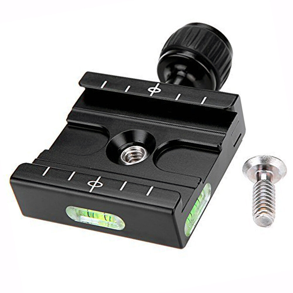 Metal Clamp & 50mm Quick Release Plate for Manfrotto Arca-Swiss Tripod BallHead