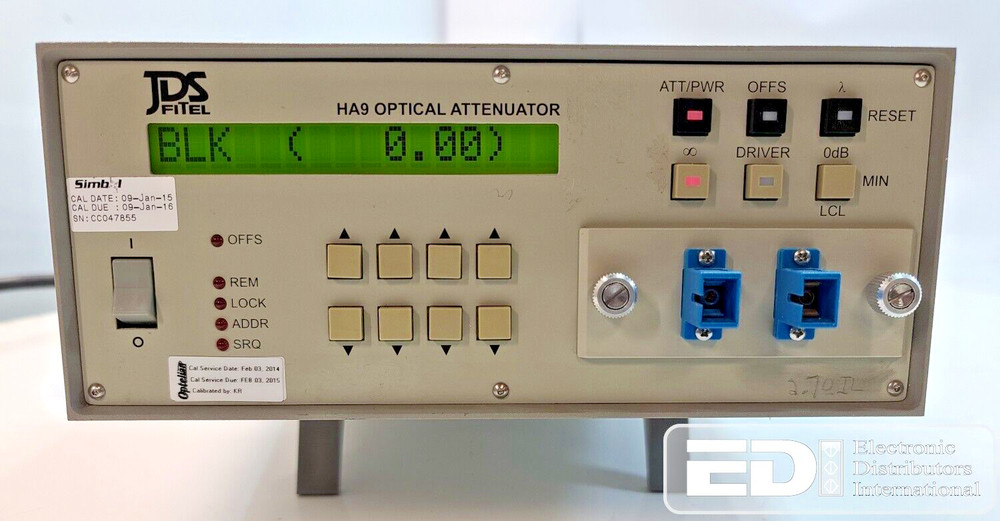 JDS FITEL HA9 PROGRAMMABLE OPTICAL ATTENUATOR HA9503-SCL2