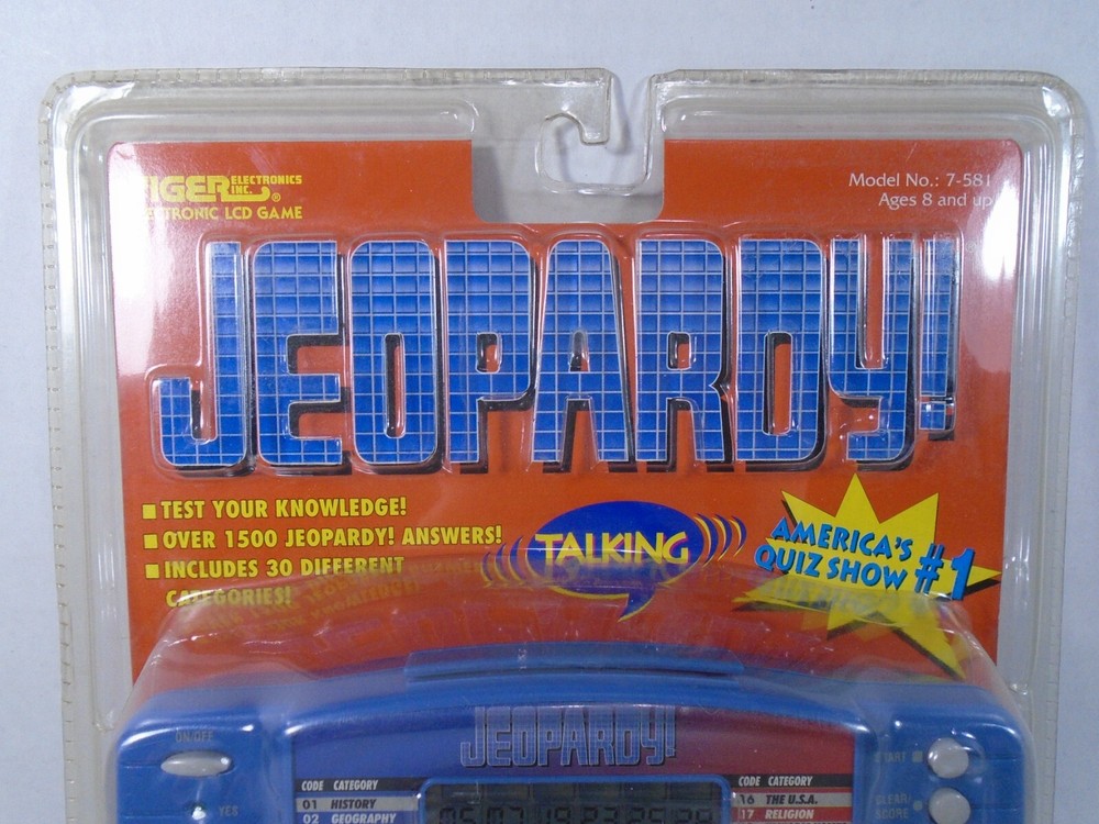 1997 TIGER ELECTRONICS--JEOPARDY! ELECTRONIC GAME (NEW)