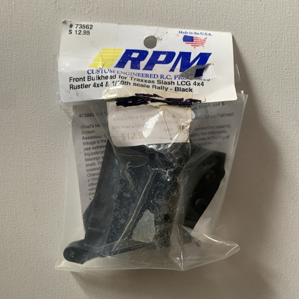 RPM Front Bulkhead 73562 NEW Ripped Package