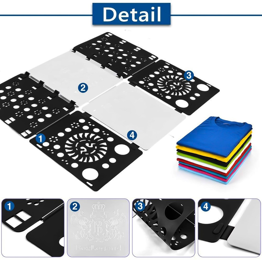 Version 3 Shirt Folding Board T Shirt Clothes Folder Durable Plastic Laundry ...