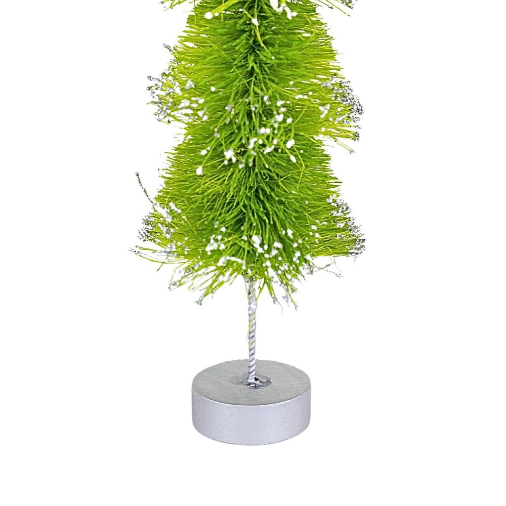 Bethany Lowe Layered Bottle Brush Decorative Sisal Glittered Tree