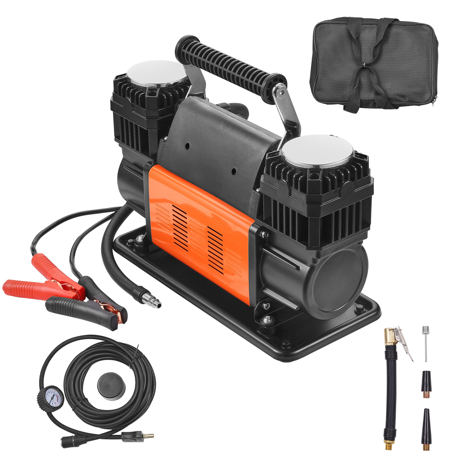 Uimoso 10.6CFM Portable Tire Inflator Dual-Cylinder Air Compressor 12V 150PSI