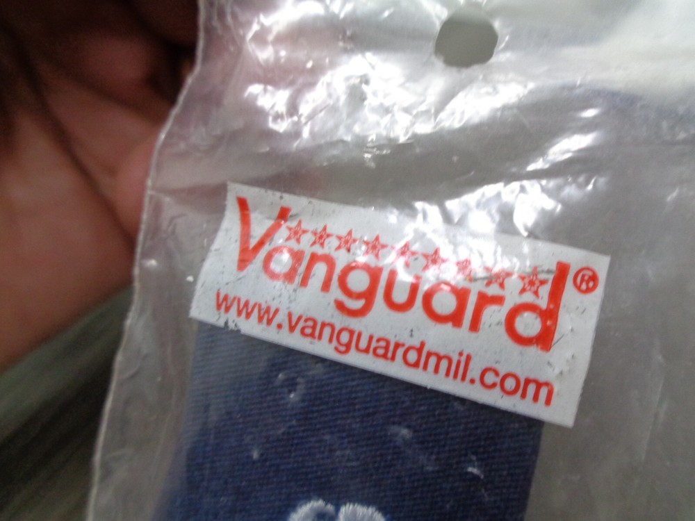 USN NAVY USN NAVY BLUE CLOTH PATCH COVERALL EAWS VANGUARD NEW