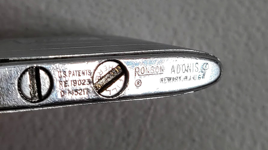 Ronson Adonis BUZZ Monogram Cigarette Lighter 1950's