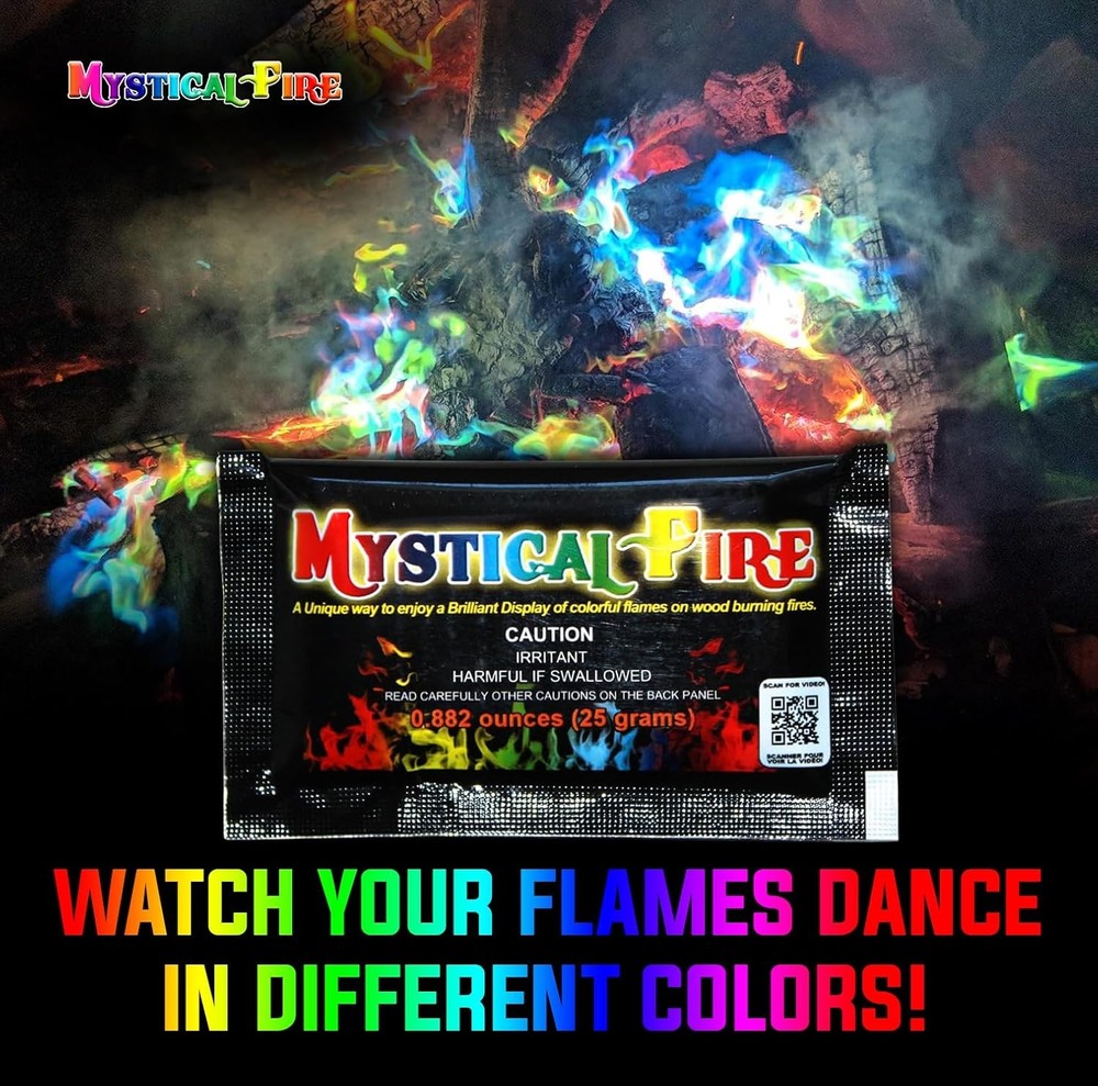 Mystical Fire Color Changing Packets Pits Campfire Long-Lasting Regular