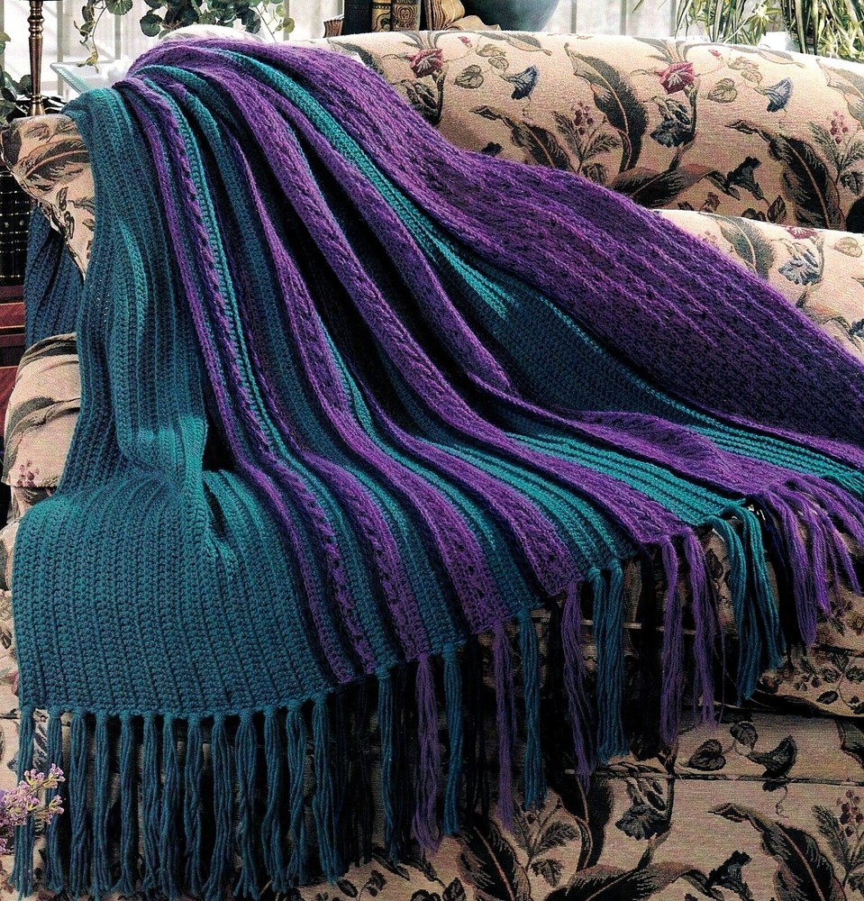 LOVELY Bold Appeal Afghan/Crochet Pattern INSTRUCTIONS ONLY