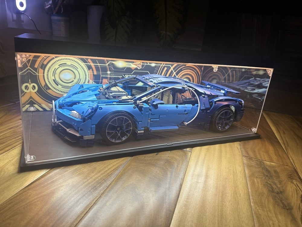 LEGO Technic Auto Car LED Acrylic Clear Display Case Stackable Showcase Box 1:8