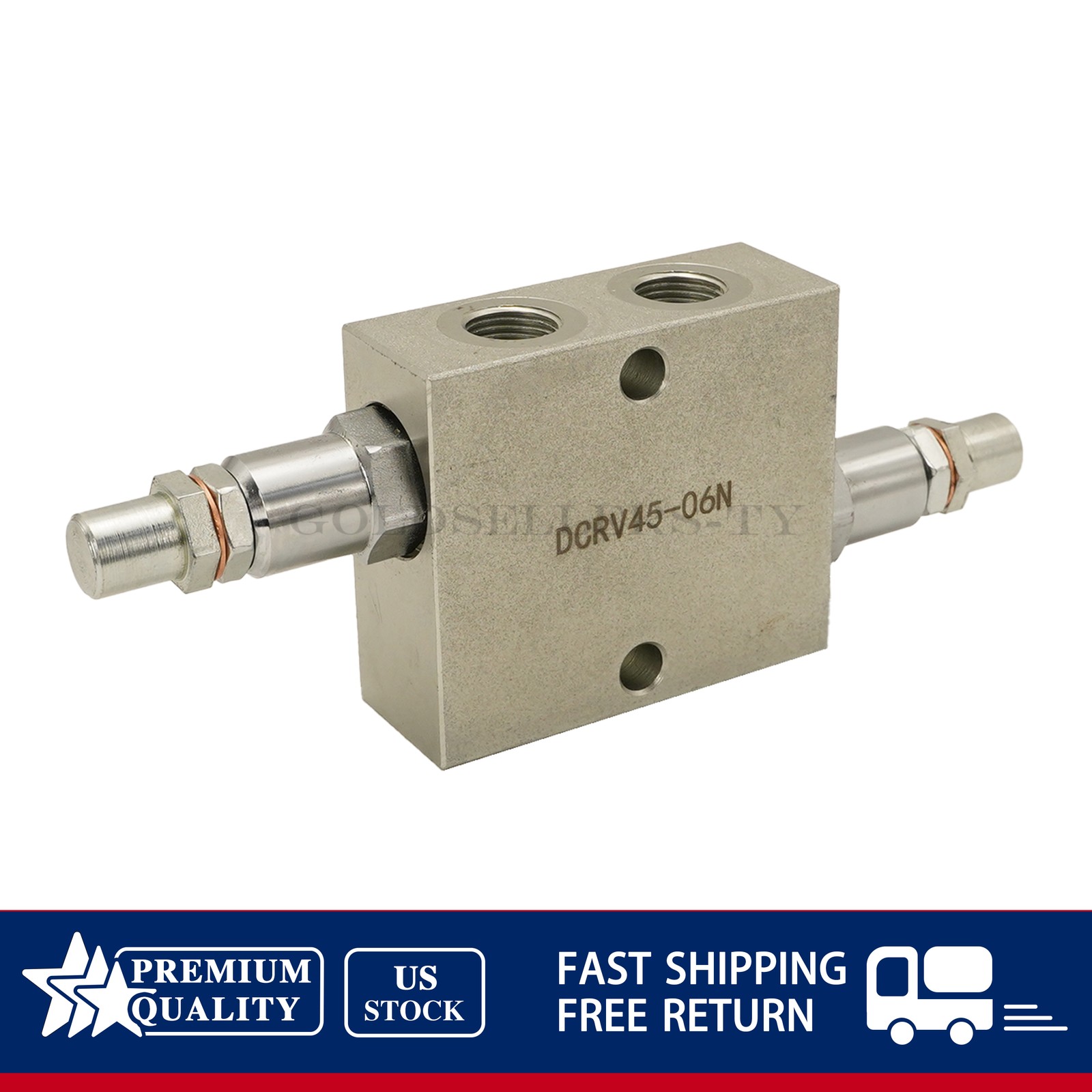 12 GPM Max Flow 3/8” NPT Ports Dual Crossover Hydraulic Relief Cushion Valve