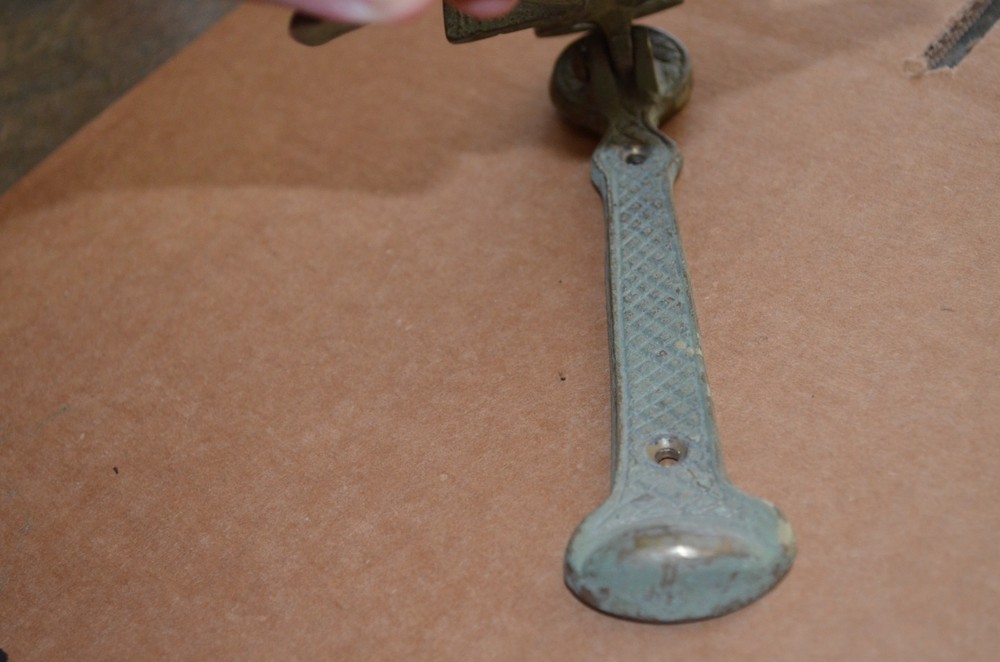 Vintage Brass Anchor Door Knocker Nice Patina