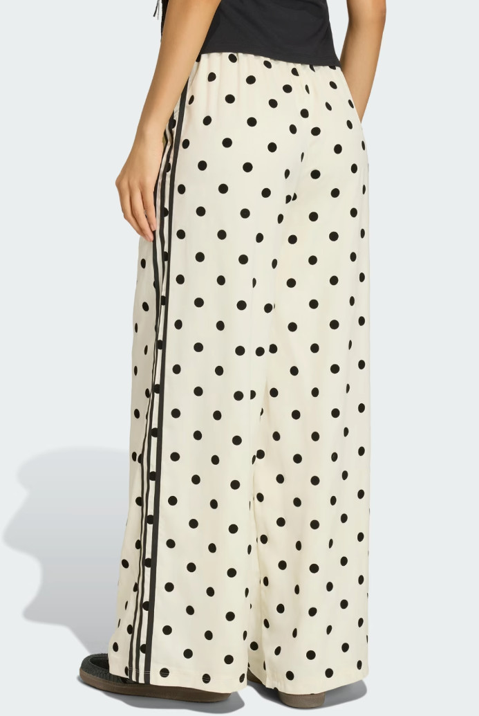 adidas Originals Satin Polka Dot Wide Leg Pants Women Lifestyle AsiaFit KV1168