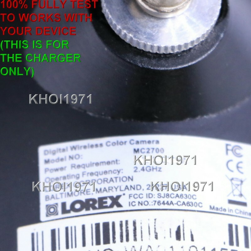 8FT WALL AC power adapter for LOREX MC2700 wireless security CAMERA