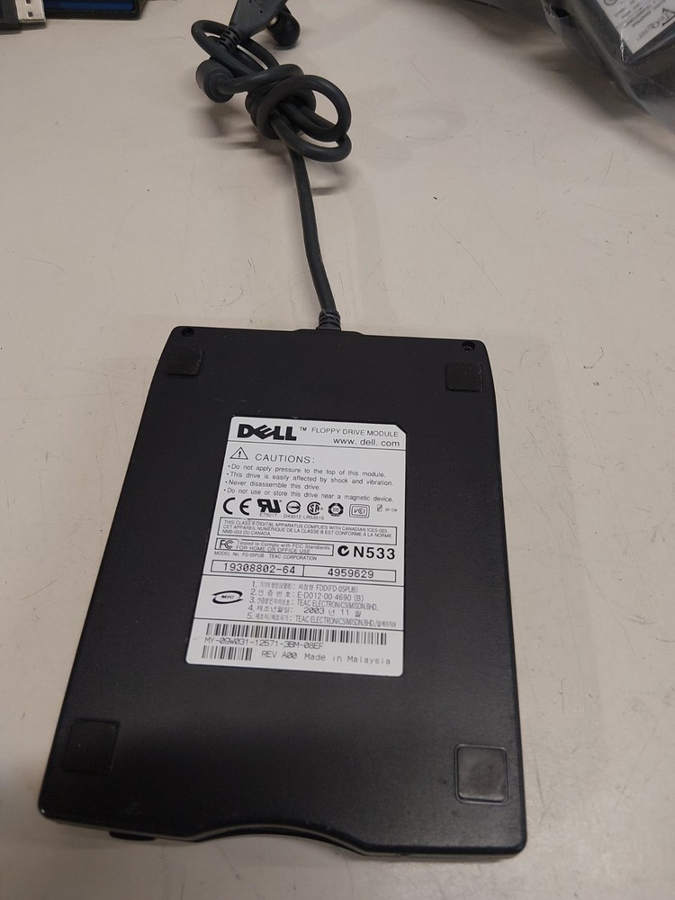 Dell 3.5" Floppy Drive Module Model: External USB FREE S/H