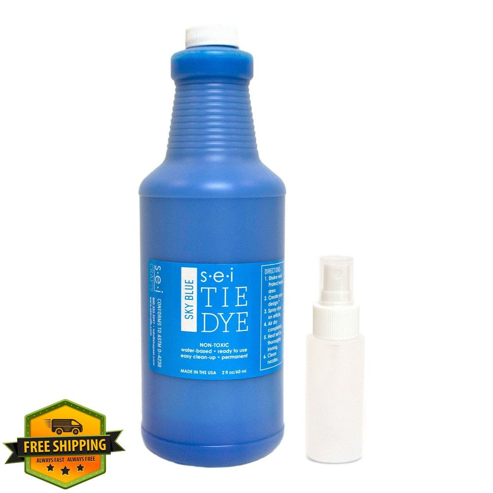 S·E·I Sky Blue Fabric Dye 1 Quart 32 Ounces