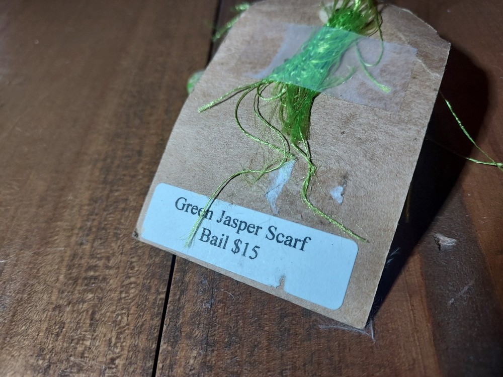 Green Jasper Stone Scarf Bail - New