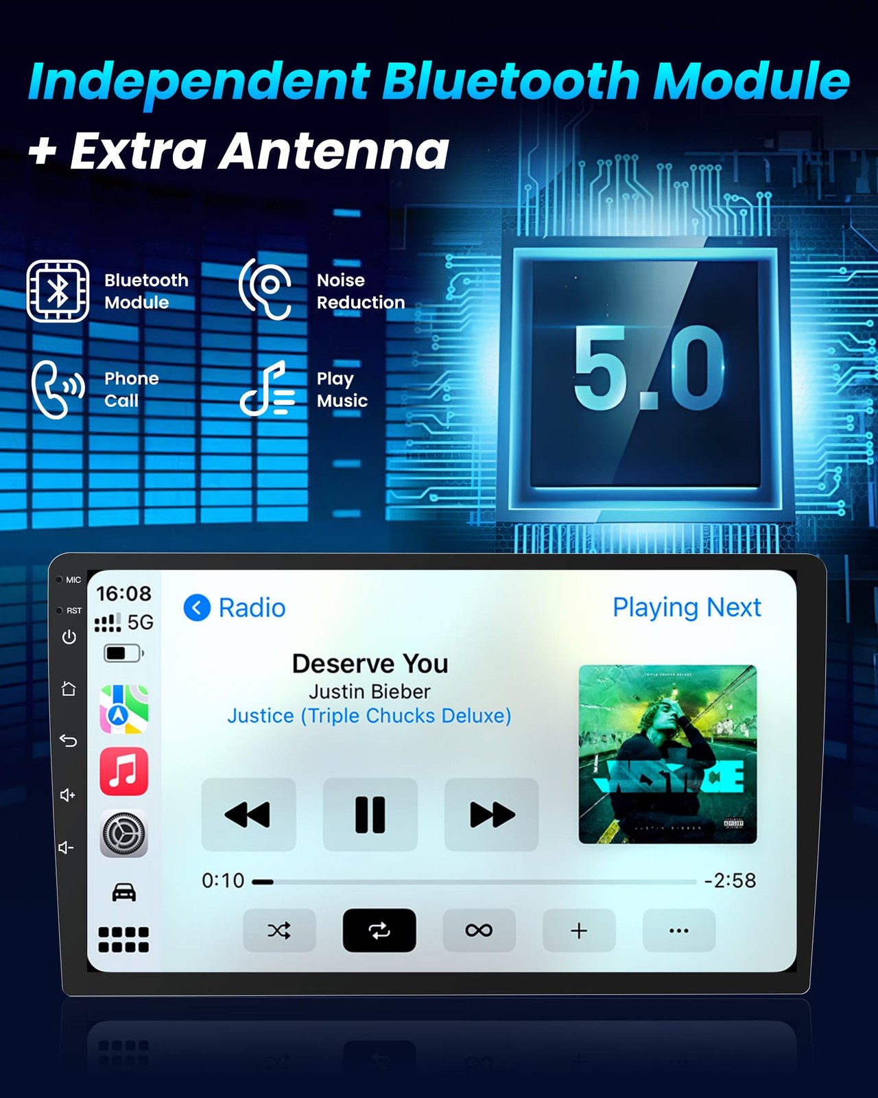 4+64G Car Stereo Radio For Dodge Journey 2011-2019 GPS Camera Carplay Android 13