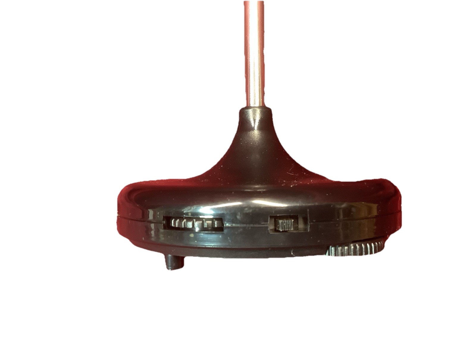 Vintage Chrome Deco Mike Microphone Am Fm Radio OTA-80 In Box Works Good