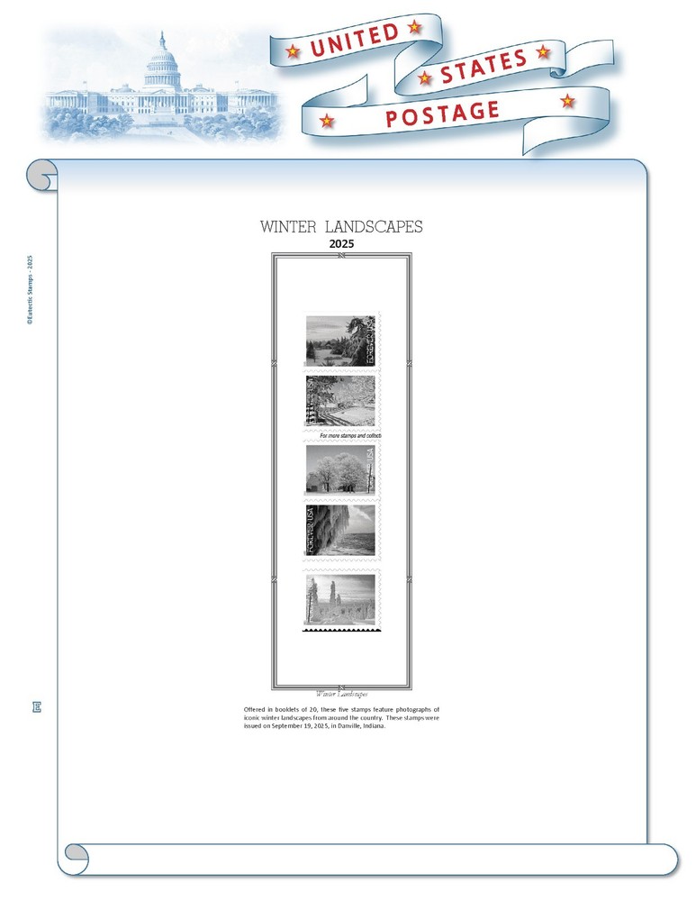 2025 U.S. Regular Issue Singles SIMPLIFIED Supplement (White Ace Alternative)