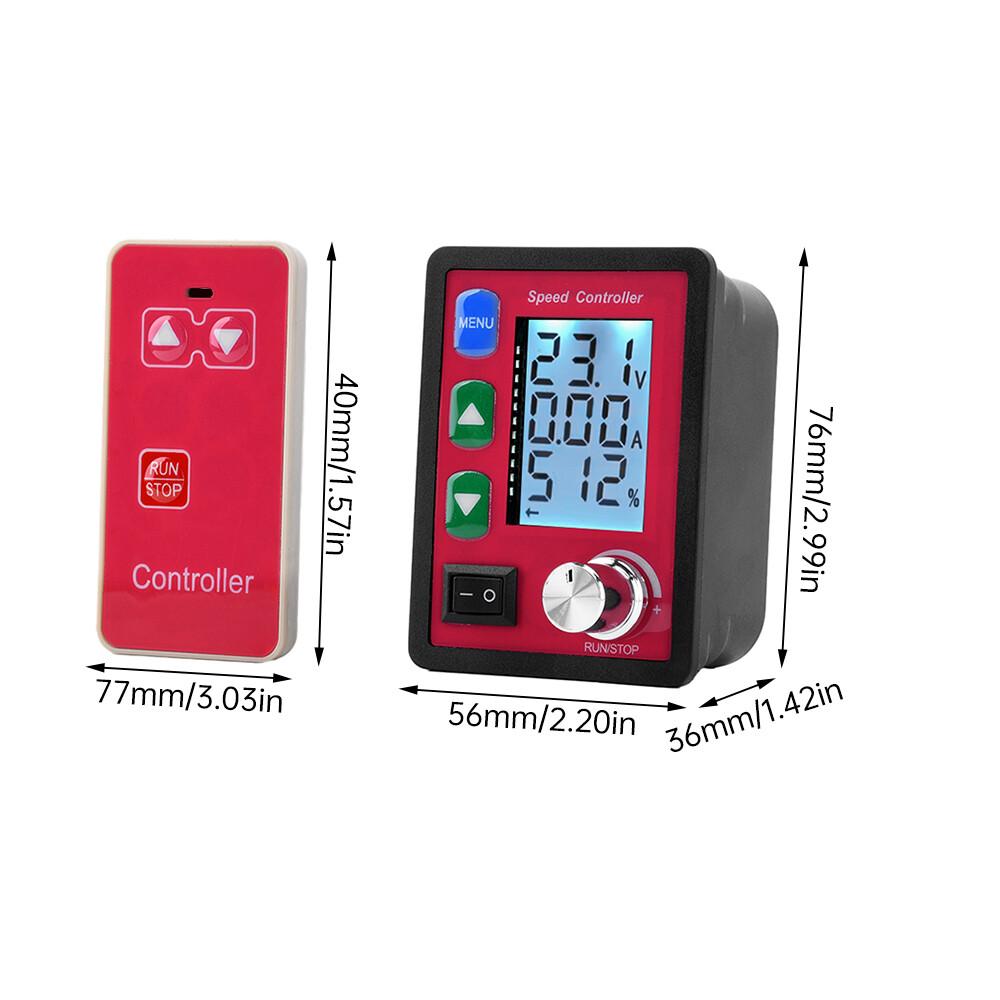 DC6-55V 20A PWM Wireless Remote Intelligent DC Brush Motor Speed Controller