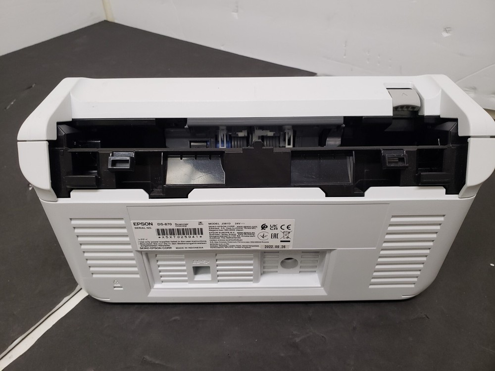 Epson DS-870 Color Duplex Workgroup Document Scanner *SCAN COUNT: 0* *Read*