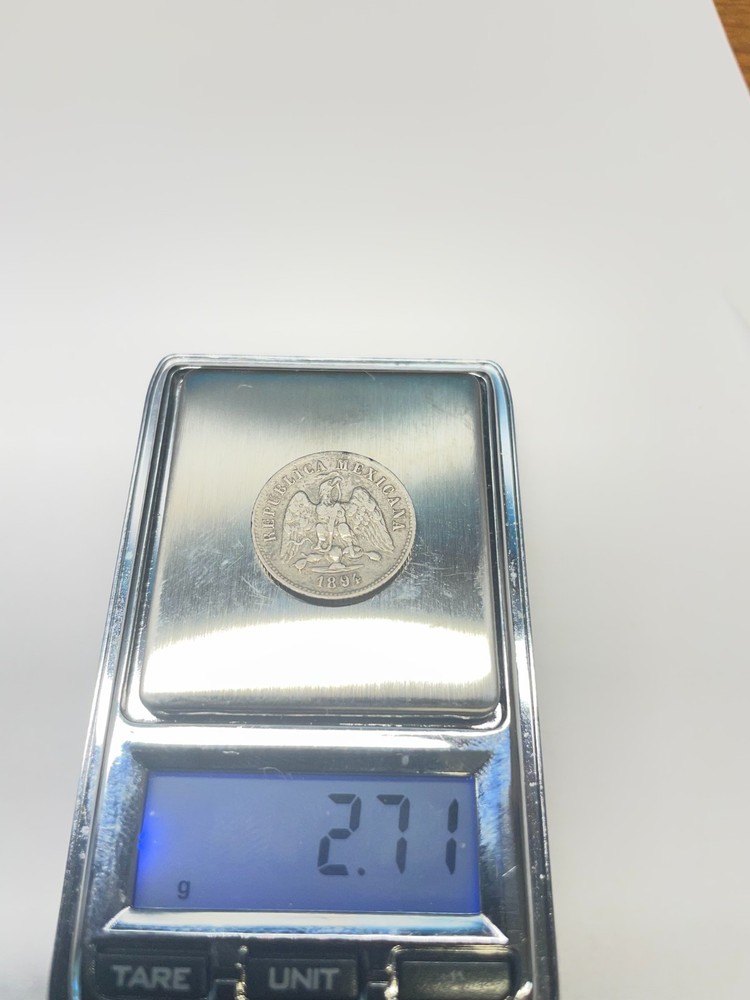 1894 Ca 10 Centavos Mexico Silver