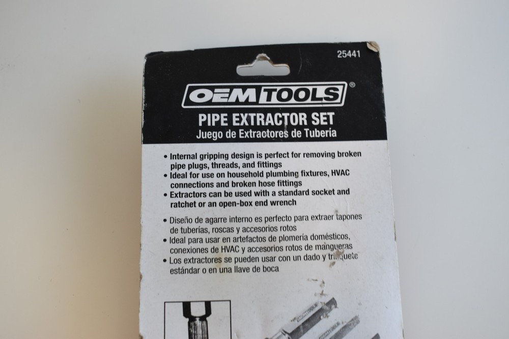 Oem Tools 25441 Pipe Extractor Set New