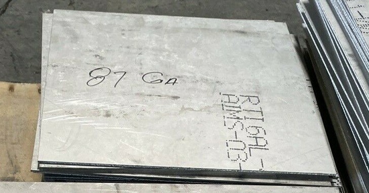 Titanium Plate 6AL4V 12" x 12" x .110"