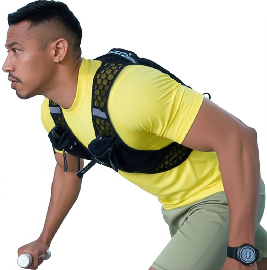 Running Hydration Vest Water Pack Runner Rucksack Adjustable Lightweight