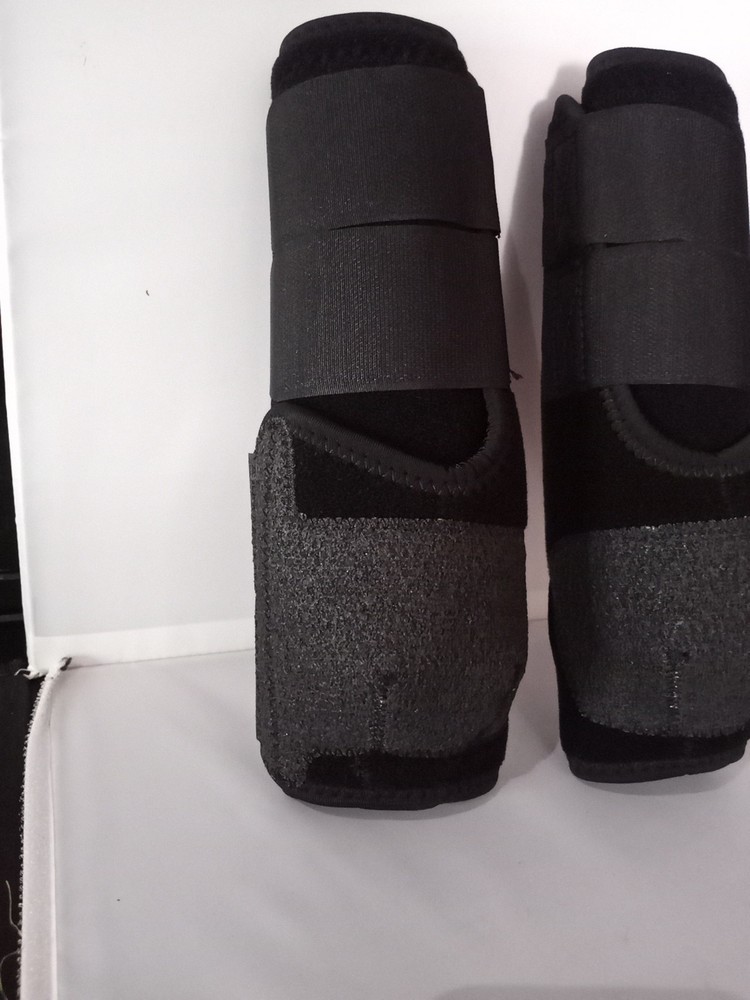 horses Protective Boots, Black, Hind, front Medium