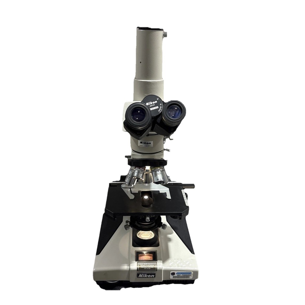 Nikon Optiphot Microscope M Plan 100 60 5 10 20 objective lenses