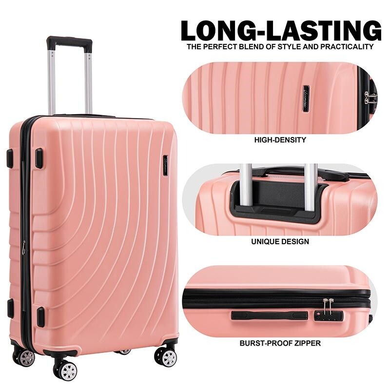 Luggage Sets 3 Piece Expandable Suitcase TSA Lock Double Spinner Wheels HardSide