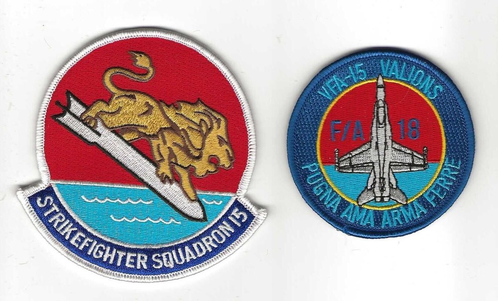 VFA-15 VALIONS & HORNET STRIKE FIGHTER SQN patch set