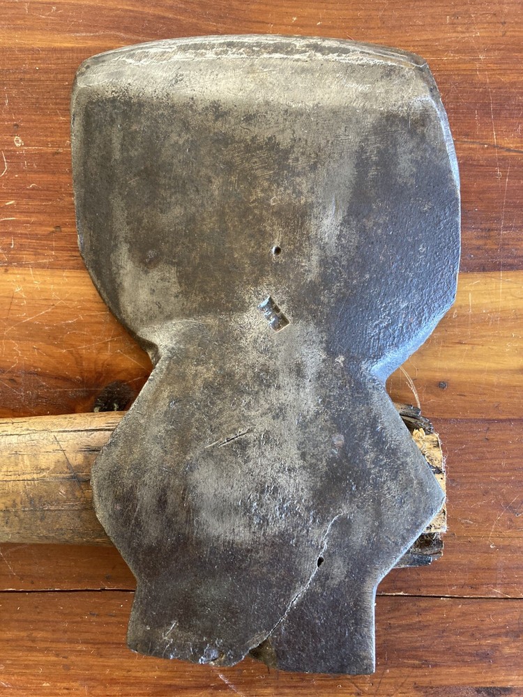 Antique Single Bevel Side Axe - Blacksmith Forged
