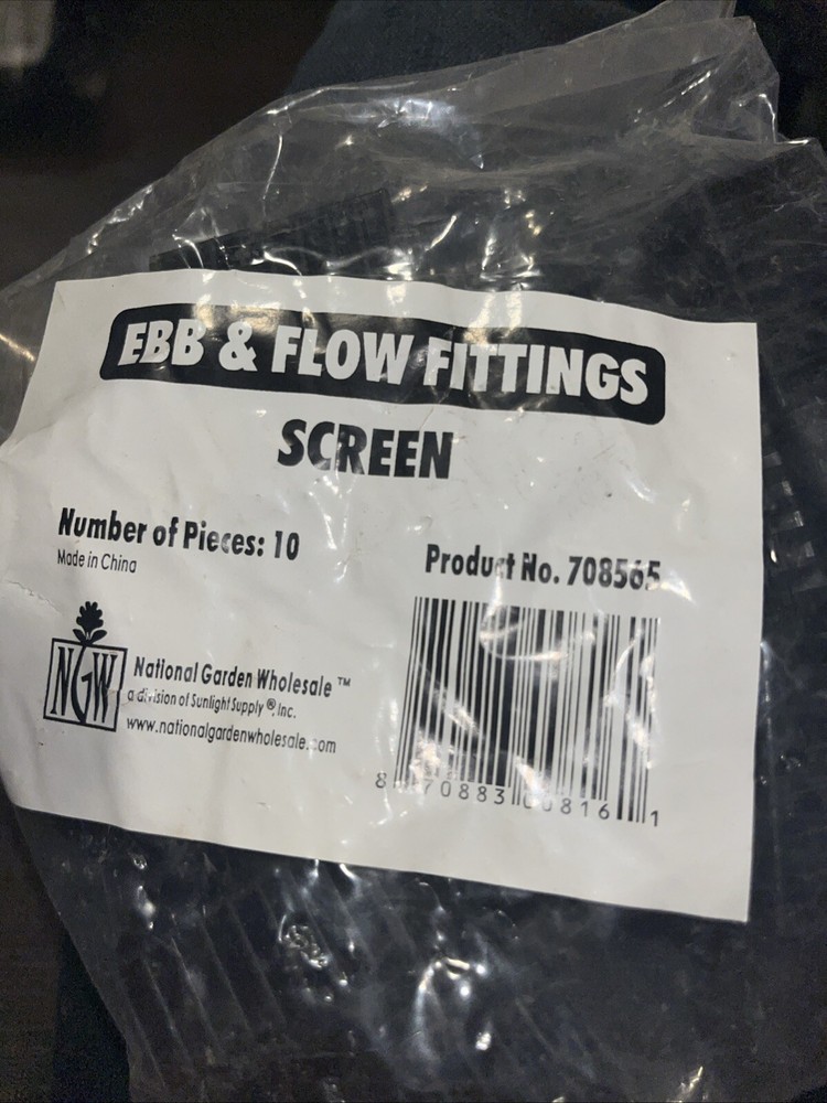 Ebb And Flow Fittings Screen