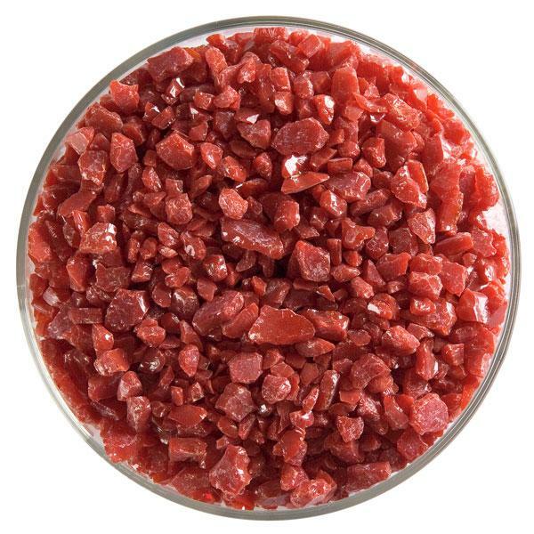 Bullseye Frit Deep Red Coarse Opal 5oz. 90 COE