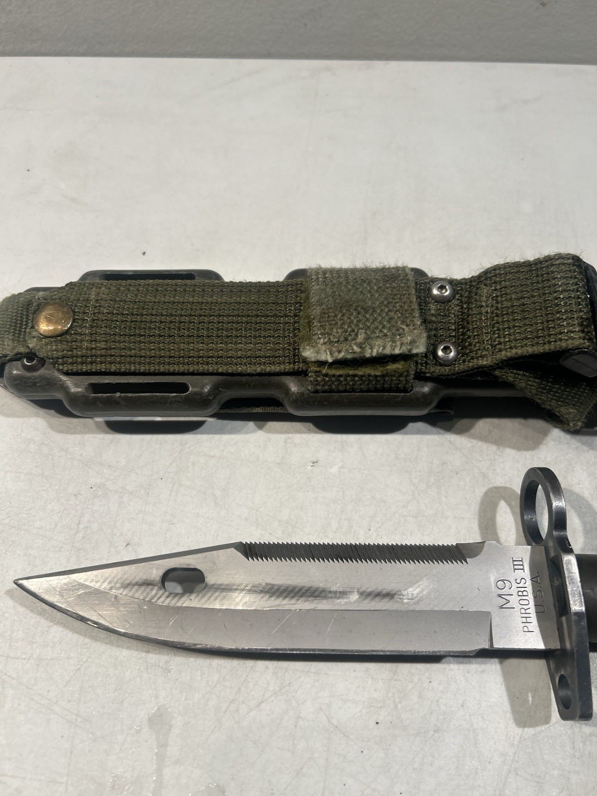 PHROBIS III Military Fixed Blade with Scabbard Case Sheath #40